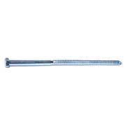 BUILDRIGHT Lag Screw, 1/2 in, 12 in, Steel, Zinc Plated Hex Hex Drive, 80 PK 50086